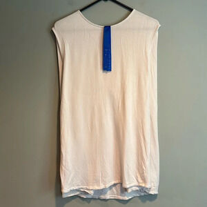 Kit and Ace Womens White Brushed Cape Sleeveless Top Size 6